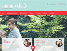 Tablet Screenshot of emma-and-chris.com
